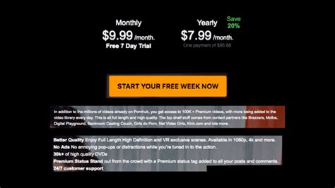That’s probably less than you spend at your local coffee shop in a month. . Pornhub premium price